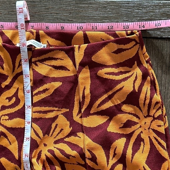 Zara JACQUARD WRAP TOP AND FLARED PANTS Two Piece Set - Picture 11 of 12